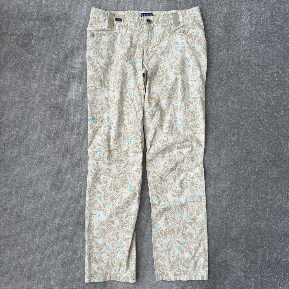Patagonia Pants Womens 6 Geometric Print Hiking Outdoor Organic Cotton